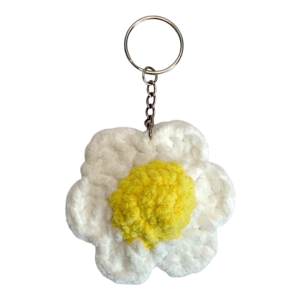 🥳3xHP!🥳 Crochet Fidget Flower Keychain/Bag Charm - Picture 5 of 8
